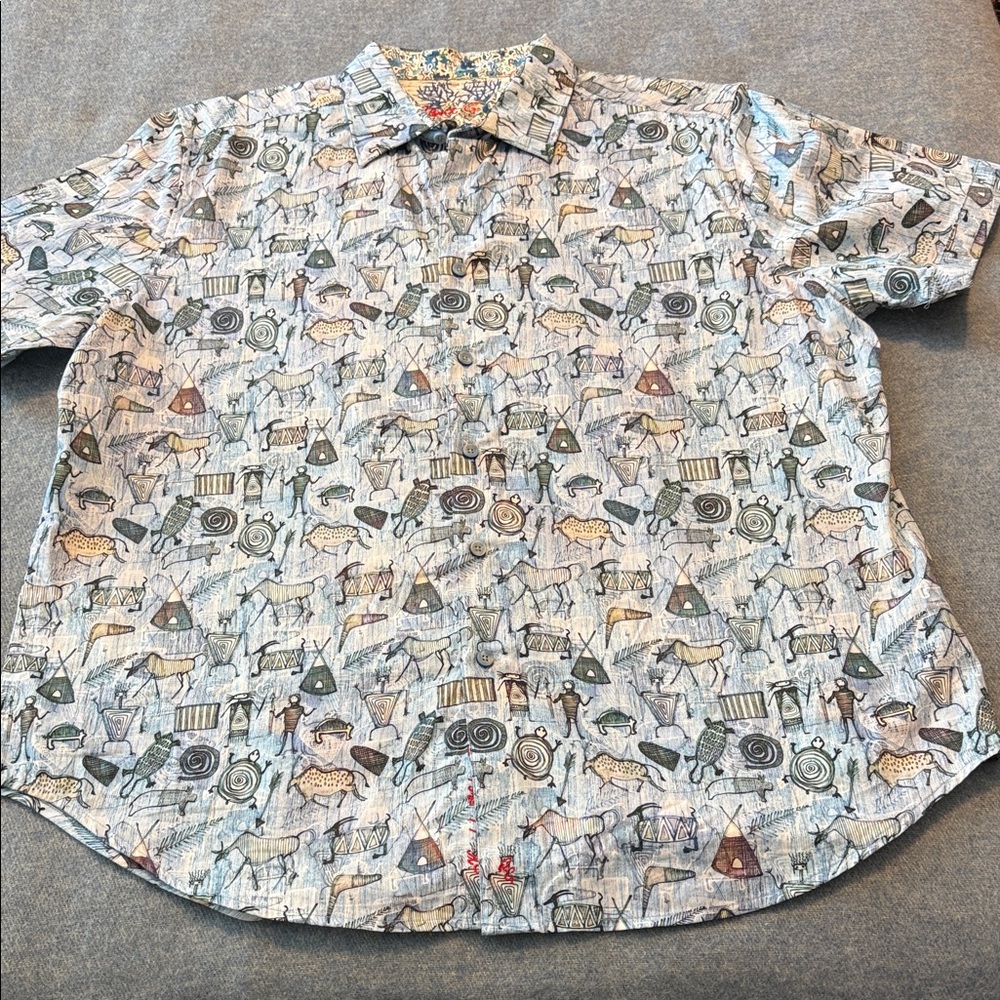 Robert Graham Multicolor Patterned Button Down Shirt